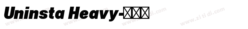 Uninsta Heavy字体转换